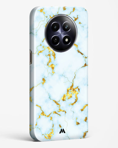 White Gold Marble Hard Case Phone Cover (Realme)