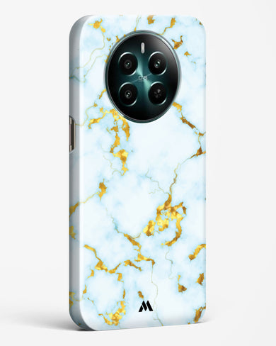 White Gold Marble Hard Case Phone Cover (Realme)