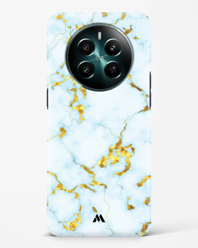 White Gold Marble Hard Case Phone Cover (Realme)