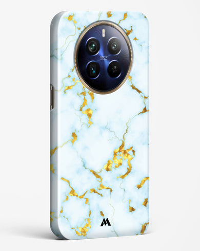 White Gold Marble Hard Case Phone Cover (Realme)
