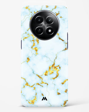 White Gold Marble Hard Case Phone Cover (Realme)