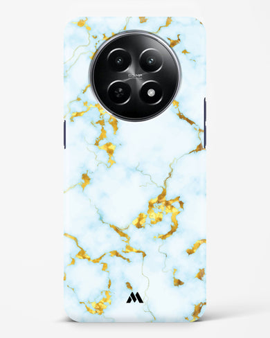 White Gold Marble Hard Case Phone Cover (Realme)