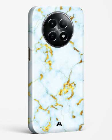White Gold Marble Hard Case Phone Cover (Realme)