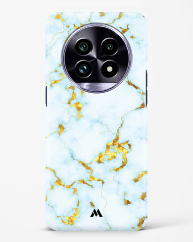White Gold Marble Hard Case Phone Cover (Realme)