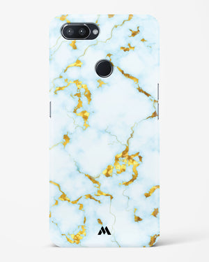 White Gold Marble Hard Case Phone Cover (Realme)