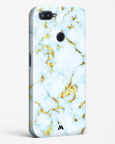 White Gold Marble Hard Case Phone Cover (Realme)