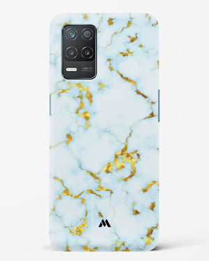 White Gold Marble Hard Case Phone Cover (Realme)