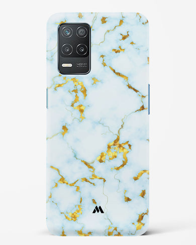 White Gold Marble Hard Case Phone Cover (Realme)