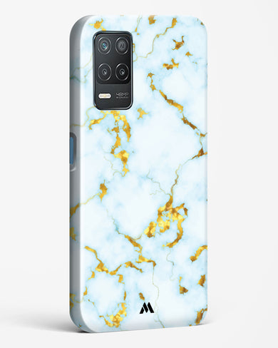 White Gold Marble Hard Case Phone Cover (Realme)