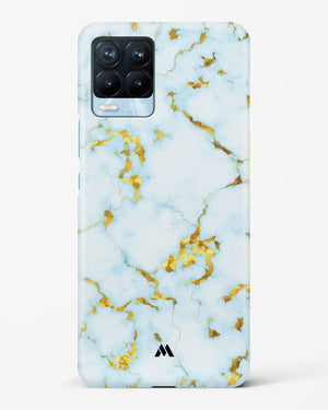 White Gold Marble Hard Case Phone Cover (Realme)