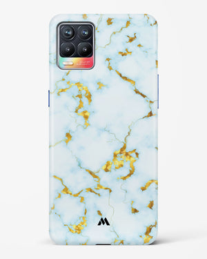 White Gold Marble Hard Case Phone Cover (Realme)