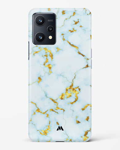 White Gold Marble Hard Case Phone Cover (Realme)