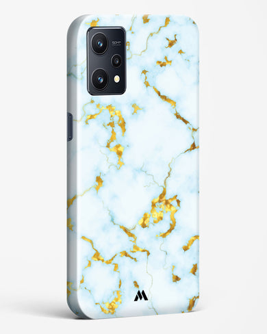 White Gold Marble Hard Case Phone Cover (Realme)
