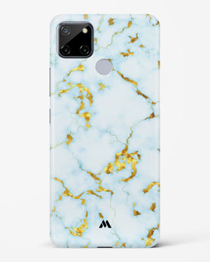 White Gold Marble Hard Case Phone Cover-(Realme)