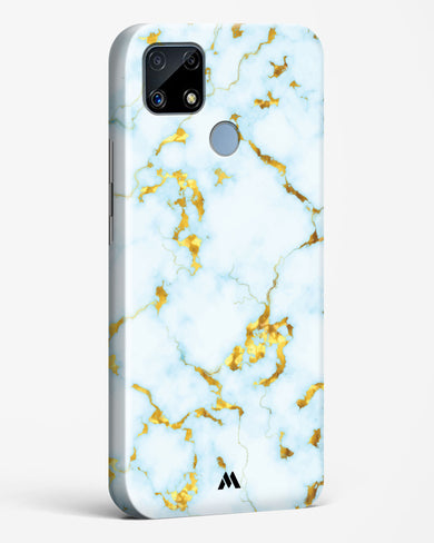 White Gold Marble Hard Case Phone Cover (Realme)