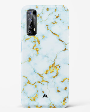White Gold Marble Hard Case Phone Cover (Realme)