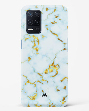 White Gold Marble Hard Case Phone Cover (Realme)