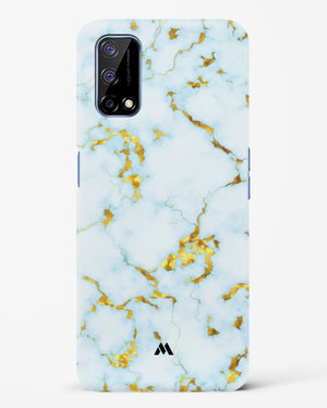 White Gold Marble Hard Case Phone Cover (Realme)