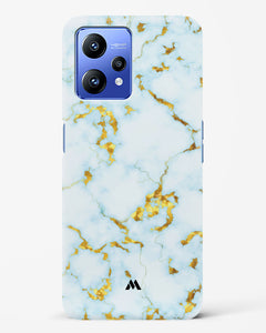 White Gold Marble Hard Case Phone Cover (Realme)