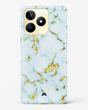 White Gold Marble Hard Case Phone Cover (Realme)