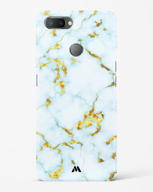 White Gold Marble Hard Case Phone Cover (Realme)