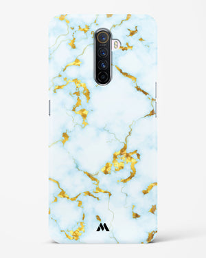 White Gold Marble Hard Case Phone Cover-(Realme)