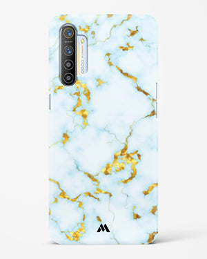 White Gold Marble Hard Case Phone Cover (Realme)
