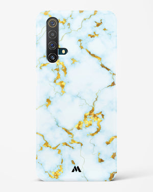 White Gold Marble Hard Case Phone Cover-(Realme)