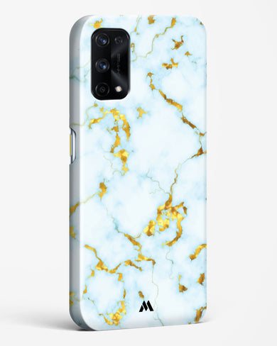 White Gold Marble Hard Case Phone Cover (Realme)