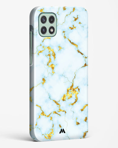 White Gold Marble Hard Case Phone Cover-(Samsung)