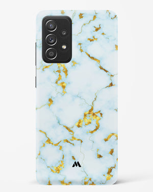 White Gold Marble Hard Case Phone Cover-(Samsung)