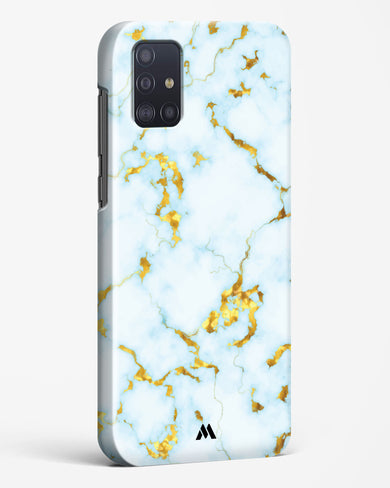 White Gold Marble Hard Case Phone Cover-(Samsung)