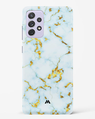 White Gold Marble Hard Case Phone Cover-(Samsung)