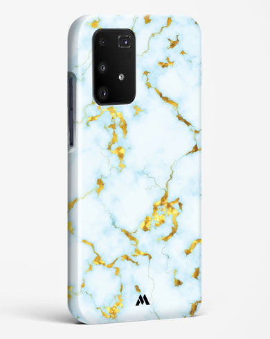 White Gold Marble Hard Case Phone Cover-(Samsung)