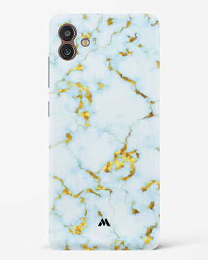 White Gold Marble Hard Case Phone Cover-(Samsung)