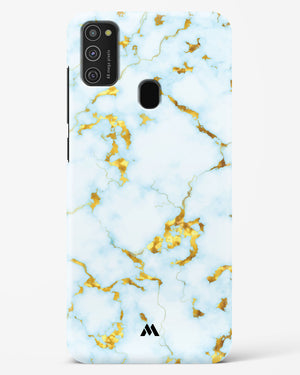 White Gold Marble Hard Case Phone Cover-(Samsung)