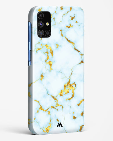 White Gold Marble Hard Case Phone Cover-(Samsung)