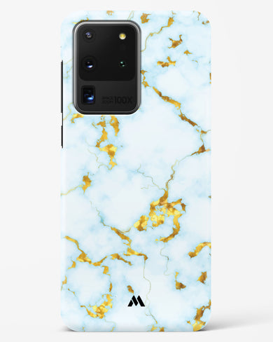 White Gold Marble Hard Case Phone Cover-(Samsung)