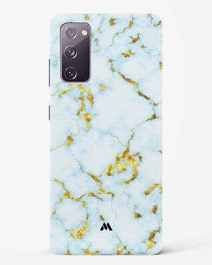 White Gold Marble Hard Case Phone Cover-(Samsung)