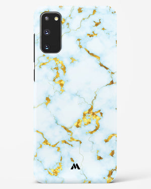 White Gold Marble Hard Case Phone Cover-(Samsung)