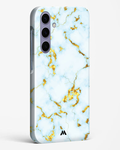 White Gold Marble Hard Case Phone Cover-(Samsung)