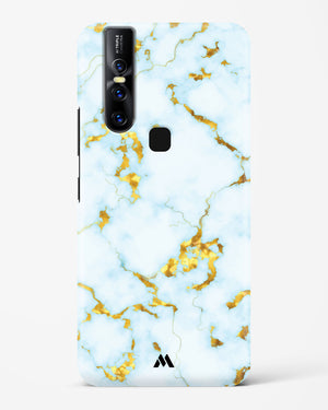 White Gold Marble Hard Case Phone Cover-(Vivo)