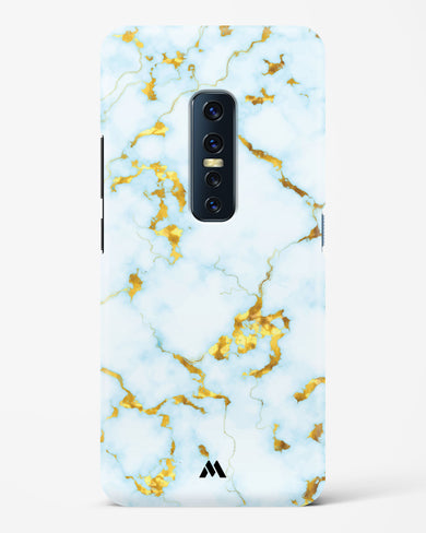 White Gold Marble Hard Case Phone Cover-(Vivo)