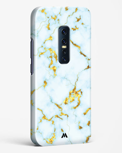 White Gold Marble Hard Case Phone Cover-(Vivo)