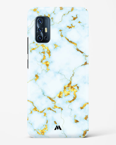 White Gold Marble Hard Case Phone Cover-(Vivo)