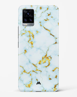 White Gold Marble Hard Case Phone Cover (Vivo)