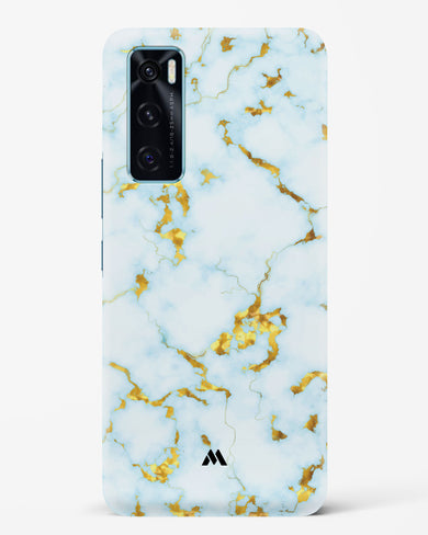 White Gold Marble Hard Case Phone Cover-(Vivo)