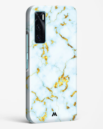 White Gold Marble Hard Case Phone Cover-(Vivo)