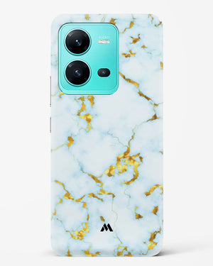 White Gold Marble Hard Case Phone Cover (Vivo)