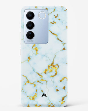 White Gold Marble Hard Case Phone Cover-(Vivo)